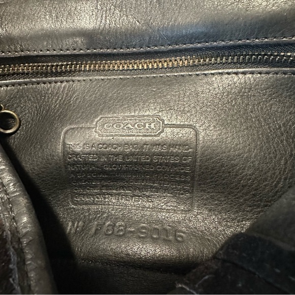 RARE Vintage Coach Berkeley Convertible Backpack Reverse Suede & Black Leather - Picture 10 of 10